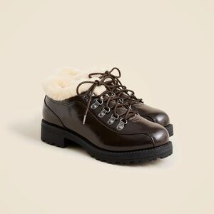 J.Crew Nordic ankle boots in patent leather